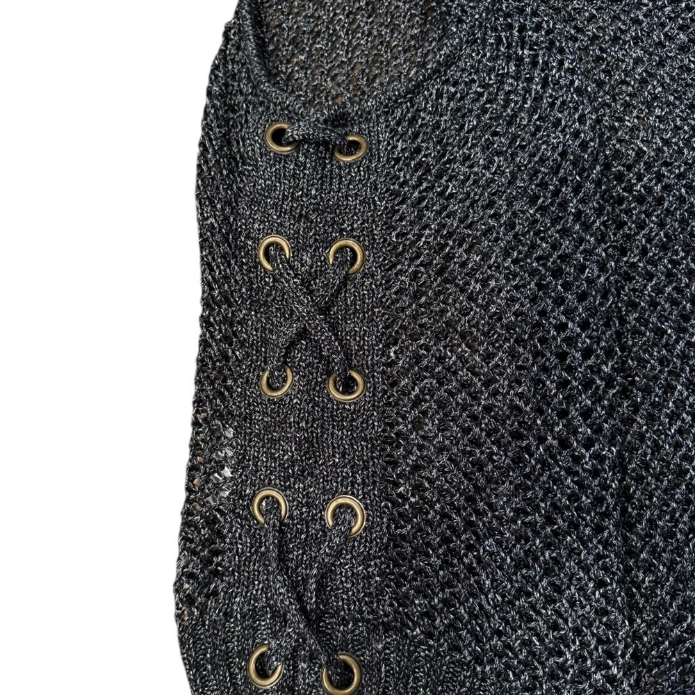Guess Black Crochet Knit Tank Top - Picture 5 of 8